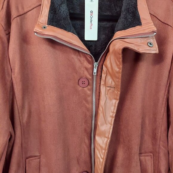 Fashion Mia Order Plus Men's Faux Suede Coat NWT - Picture 7 of 13
